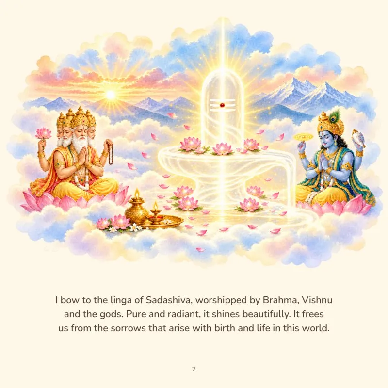 Lingashtakam, inside page 1